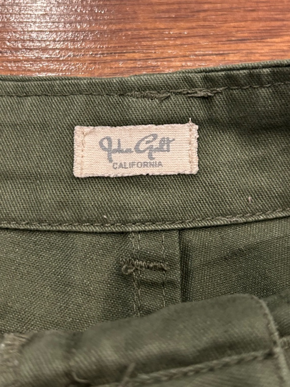 John Galt Pants Olive Kim Army Cargo Utility OS ~ Women’s 4 High Rise - Picture 5 of 10
